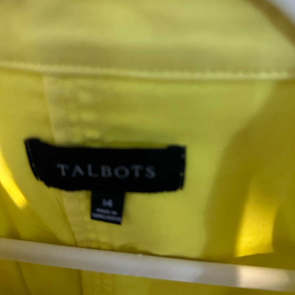Bright Yellow Jacket From Talbots - image 2